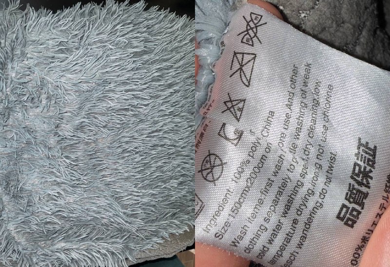 Пушистый меховой плед травка на диван и кровать