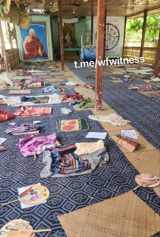 ️🇲🇲 לפחות 14 בני אדם נהרגו ו-20 נוספים נפצעו לאחר שצבא מיאנמר (טטמדאו) ביצע תקיפה אווירית על מנזר בודהיסט…