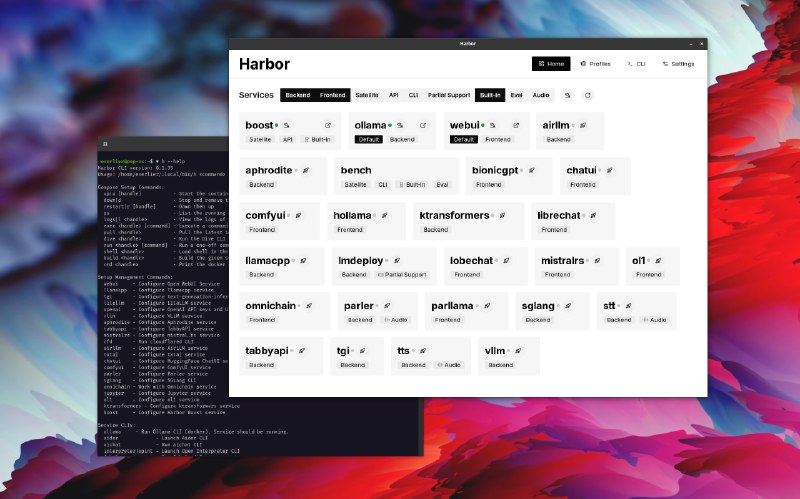 🍭  #大语言模型 #开发运维工具🏵  Harbor - 一键本地LLM环境搭建🍥 简介