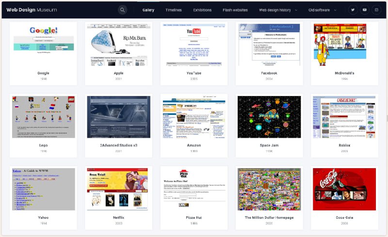 🎈 #工具 |  Web Design Museum - 网页设计博物馆🎯  简介