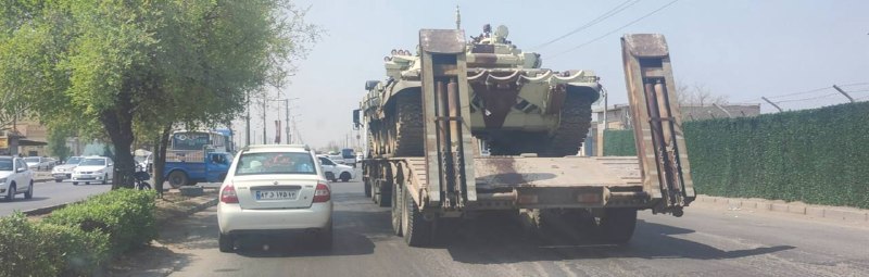 🇮🇷🇮🇷💢 טנקי T-72 בשירות דיוויזיית השריון ה-92 של הצבא האיראני בדרך לאבאדן