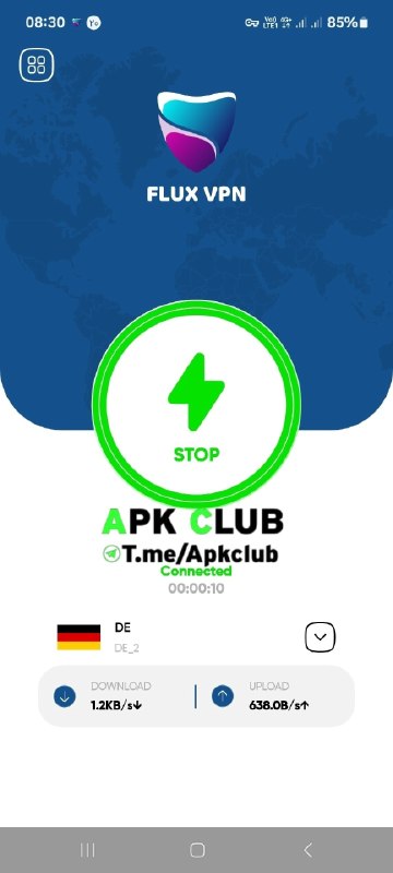 مود ، برنامه | ApkClub: 💻 Flux VPN 🔝 V500.30 ⭐️ نسخه مود فیلترشکن Flux VPN 🔖 ویژگی‌های نسخه مود: 🔵 تبلیغات حذف شده 🔵 پشتیبانی از پروتکل V2ray 📱 