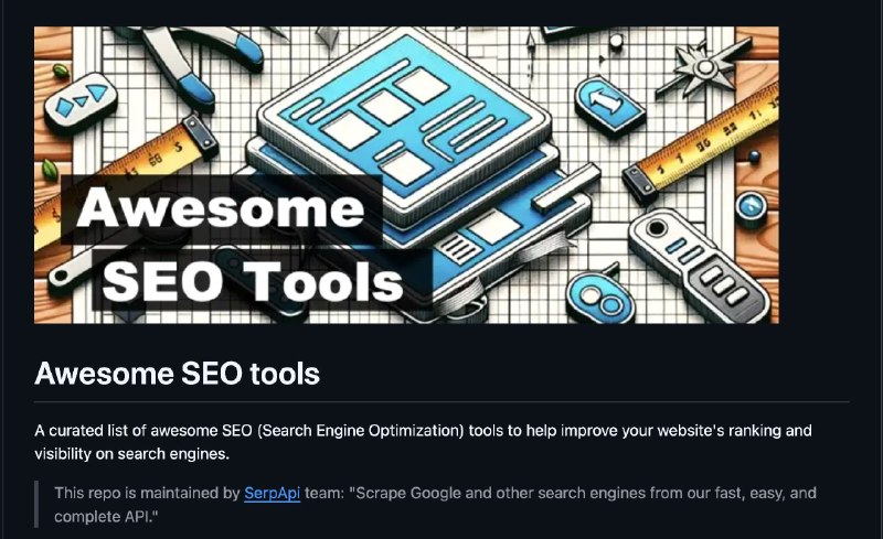 🍭 #SEO工具 #网站优化🏵 Awesome-seo-tools - 精选SEO工具列表🍥 简介
