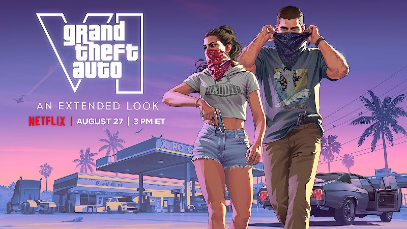 GTA 6 扩展前瞻片 8 月 27 日 Netflix 独家首播，全程为 PS5 实机画面