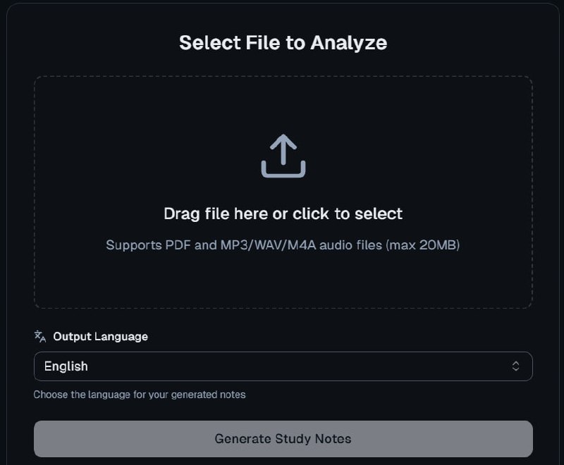 🆔  网站名称：TurboLearn⭐  网站功能：AI笔记助手📁  网站简介：一个免费的AI笔记助手，可以将讲座录音和PDF文档转化为结构化的学习笔记