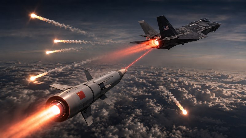 China entrena a Missile AI para reconocer los Jets Stealth por su calor