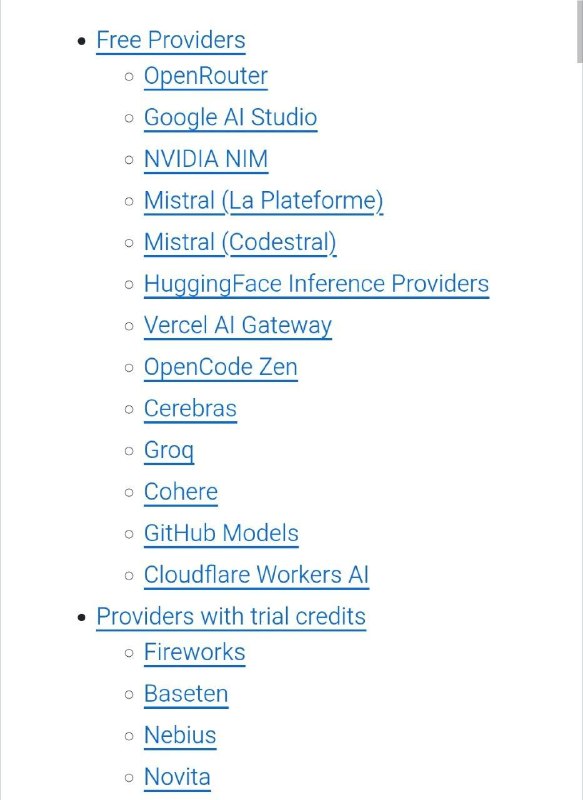 🍭 #LLM #API🏵 Free-llm-api-resources - 免费LLM API资源列表🍥 简介