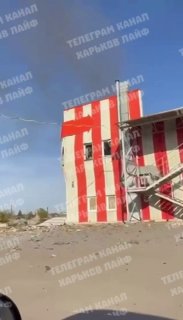 בחרקוב, היפרמרקט בנייה "בודמנים" נהרס מפגיעת כטב"מ בחרקוב, כתוצאה מפגיעת כטב"מ, סופרמרקט הבנייה בודמן עלה ב…