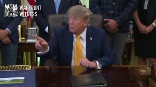 ️🇺🇸🇮🇷 ארה"ב הנשיא טראמפ מנהל חילופי דברים מתוחים עם העיתונות על היקף הסכסוך עם איראן.