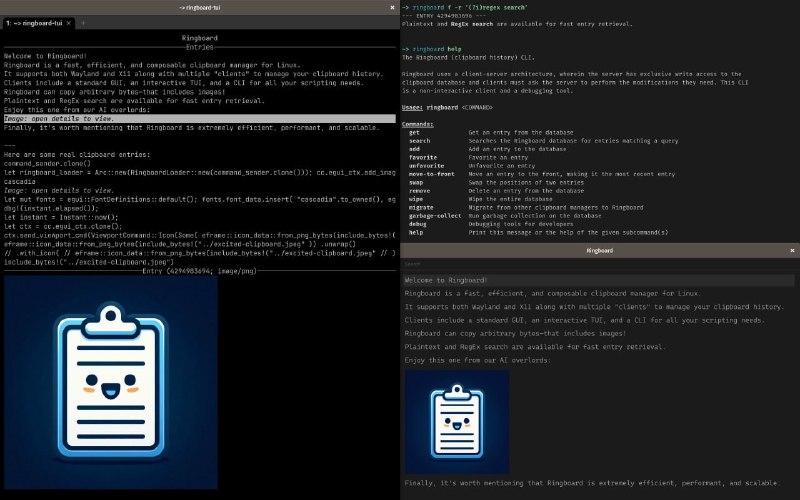 🍭 #Linux工具 #剪贴板管理🏵 Ringboard - 剪贴板管理器🍥 简介