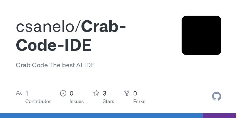 🍭 #开发工具 #IDE #人工智能🏵 CrabCode - 一体化AI辅助编程开发环境🍥 简介