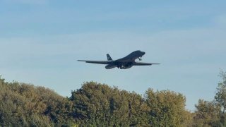 🎦 Departure of American strategic bombers from the British "Fairford" base