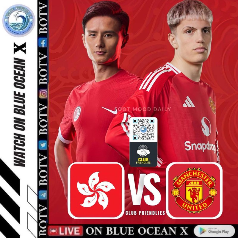 HONG KONG, VS MANCHESTER UNITEDသောကြာနေ့  ၆:၃၀ညနေ ၅လပိုင်းLive Football Events မှာဝင်ရောက်ကြည့်ရူ့နိူင်ပါသည်။
