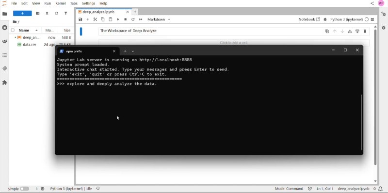 🍭 #AI工具 #数据分析 #开源项目🏵 DeepAnalyze - 自主智能数据分析🍥 简介