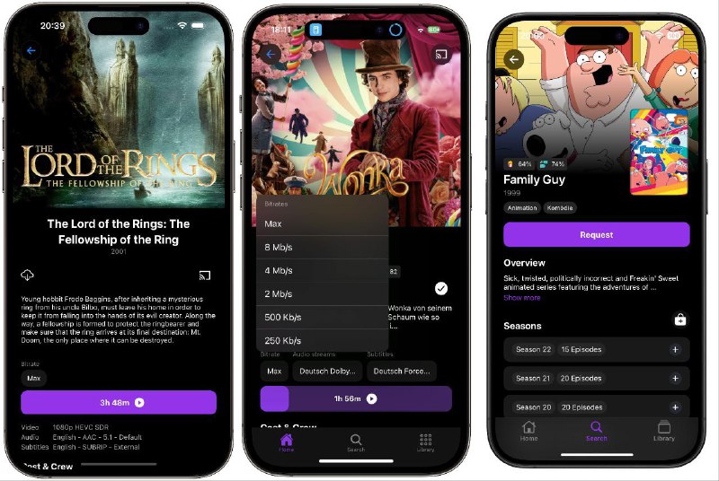 📽 Streamyfin - 开源第三方 Jellyfin 客户端▎软件平台