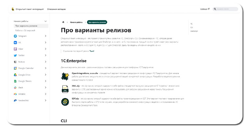 🍭  #API集成 #开发工具 #跨平台 #1C扩展🏵  OpenIntegrations - 外部API集成工具集🍥 简介