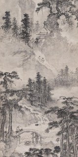 明 戴进《松岩萧寺图》（局部） 《晨诣超师院读禅经》 （唐）柳宗元 汲井漱寒齿，清心拂尘服。 闲持贝叶书，步出东斋读。 真源了无取，妄迹世所逐。 遗言冀可...