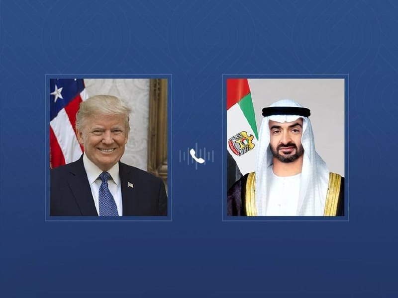 ️🇦🇪🇺🇸 נשיא איחוד האמירויות, שייח' מוחמד בן זאיד אל-נהיאן, שוחח בטלפון עם נשיא ארה"ב דונלד טראמפ, ודן בש…