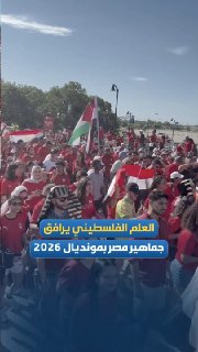 אוהדי מצרים הניפו דגל פלסטין בטקסס לקראת מונדיאל 2026