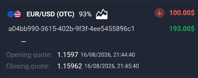 🔥AVIATOR CHANNEL🔥: 📊 EUR/USD (OTC) 🕘 1 MINUTES 💵 Use 100 from balance ➡️ CLICK HERE AND REGISTER✅ TRADE CLOSED IN PROFIT!💵 BALANCE: $209,10