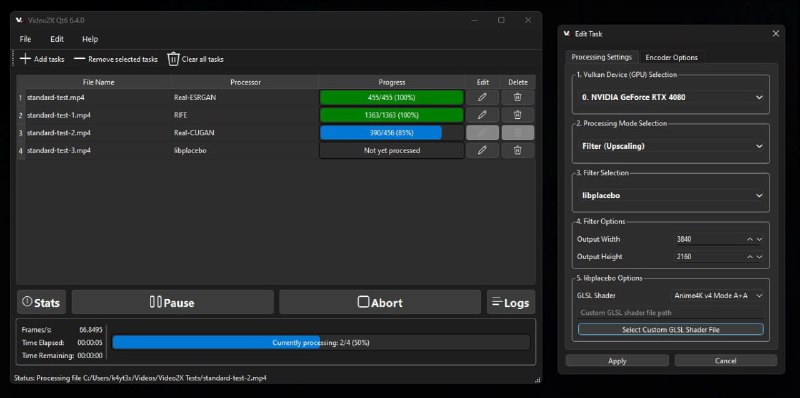 🍭 #AI应用 #视频处理🏵 Video2x - AI视频超分与帧插值🍥 简介