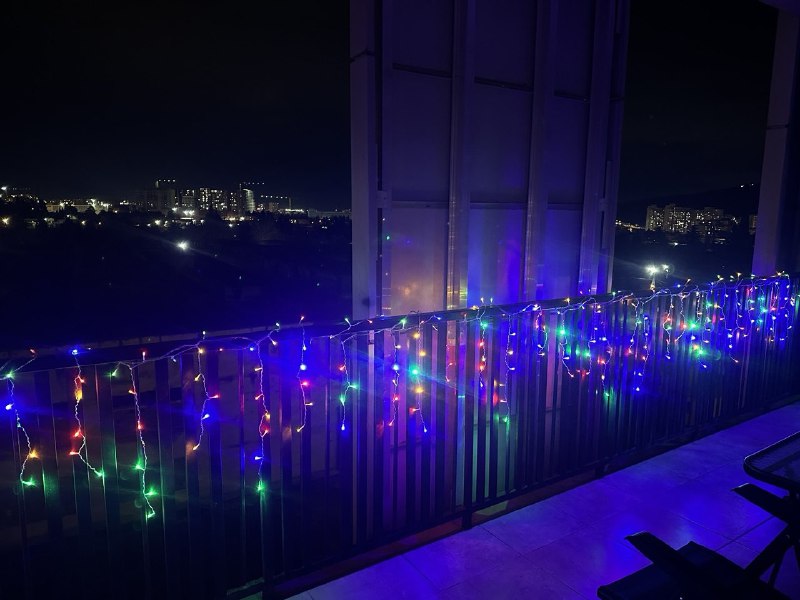 1 прямая уличная гирлянда 15 метров на батарейках АА (уже стоят Duracell) — фото 1