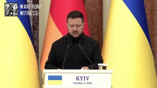 ️🇩🇪🇺🇦 Ukrainian President Zelensky announced a new German aid package for Ukraine during a press conference with German Chancellor Marz.