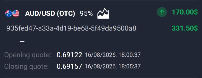 🔥AVIATOR CHANNEL🔥: 📊 AUD/USD (OTC) 🕘 5 MINUTES 💵 Use 170 from balance ➡️ CLICK HERE AND REGISTER✅ TRADE CLOSED IN PROFIT!💵 BALANCE: $655,80