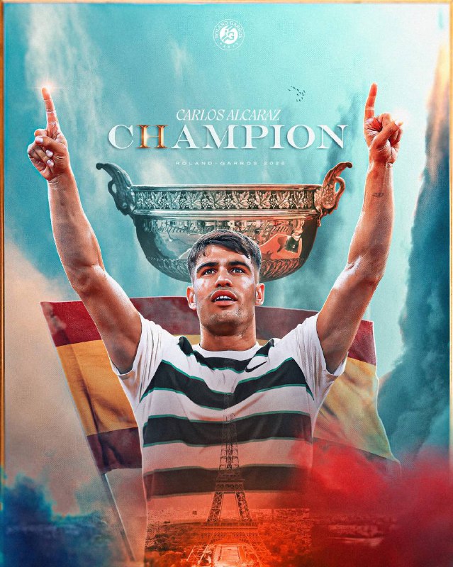 CARLOS II, PRINCE OF CLAY 👑#RolandGarros