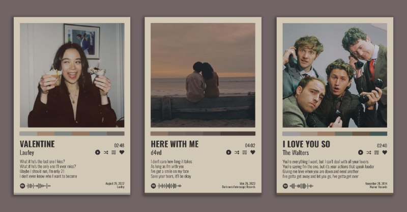 #工具 #开源 #音乐海报BeatPrintsPinterest 风格音乐海报生成项目，集成了 Spotify 和 LRClib API，输入音乐即可自动生成，支持歌词展示和多种主题，免费开源，需自行部署