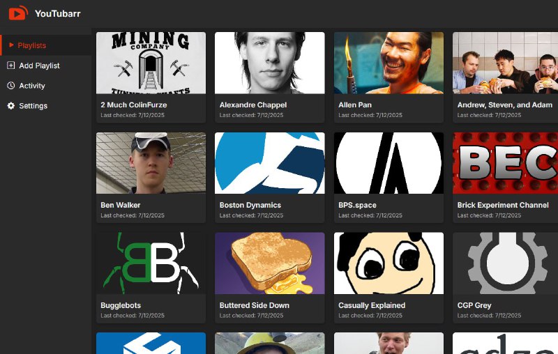 🍭 #YouTube工具 #内容订阅 #自动化 #媒体处理🏵 Subarr - YouTube订阅更新处理工具🍥 简介