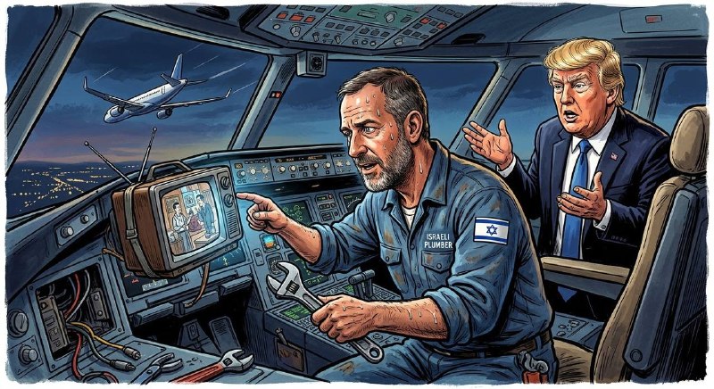 US President Trump: An Israeli plumber saved the plane from crashing, thanks to learning how to fly through a TV series.