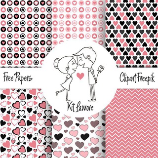 San Valentin Papeles y fondos clipart Amor