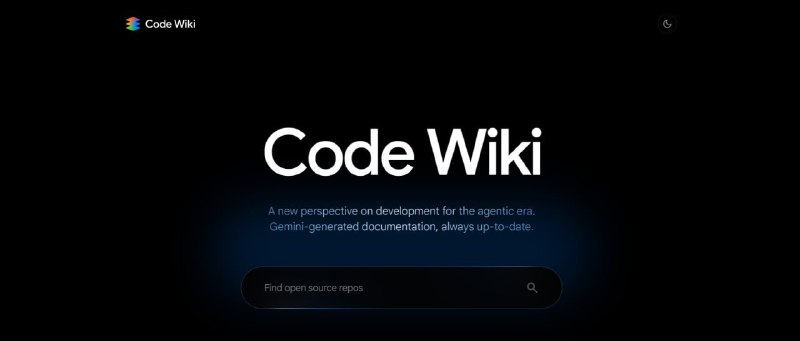 #编程 #AI #代码 CodeWiki Google 推出的 AI 原生代码文档自动化平台，只需提交 GitHub 仓库地址，即可结合 Gemini 生成连贯一致的维基式文档，实时更新超链接索引、架构图、调用关系图等内容，每个 CodeWiki 页面还嵌入了 Gemini 聊天助手，可用自然语言提问获取与该代码库上下文相关的解释、示例或路径导航，可显著提升新成员入职、遗留代码理解与审计效率，什么上古项目、屎山代码统统都不是问题了