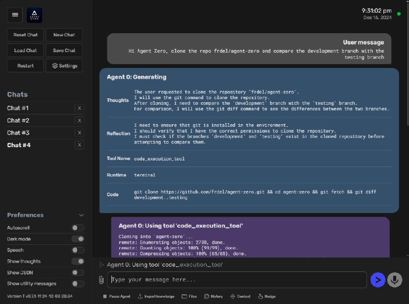 🗣  每日羊毛线报  👈🏵  Agent Zero - 通用智能体开发框架🍥 简介