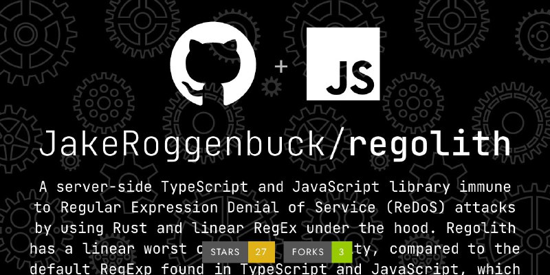 🗣  每日羊毛线报  👈🏵  Regolith - 安全高效正则引擎🍥 简介