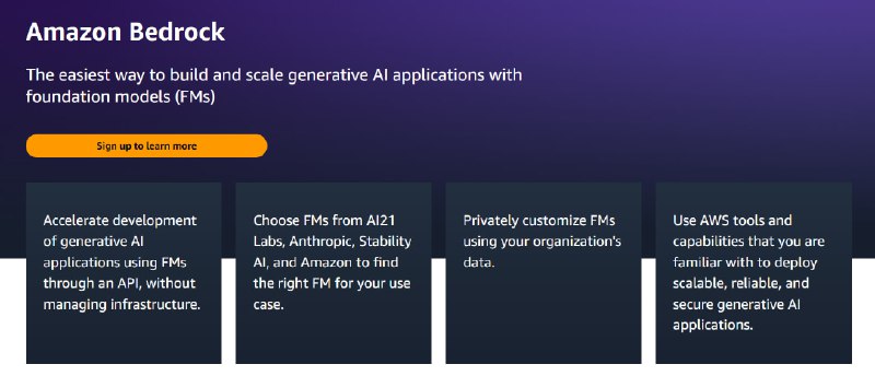 #Amazon #Bedrock  #AI 🏵  #程序 |  Amazon Bedrock - 利用FMs实现生成式AI🍥  简介