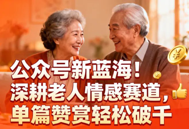 ✍️  《公众号新蓝海！深耕老人情感赛道 单篇赞赏轻松破1k》💡  项目介绍