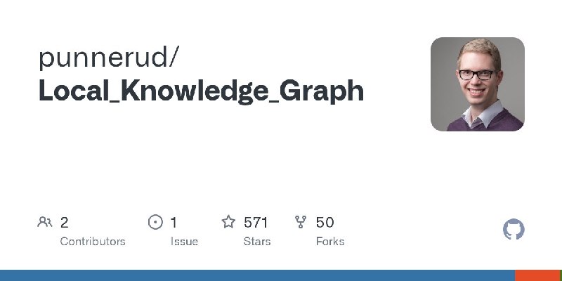 🍭 #人工智能 #知识图谱 #本地大模型🏵 Local Knowledge Graph - 构建本地推理知识图谱🍥 简介