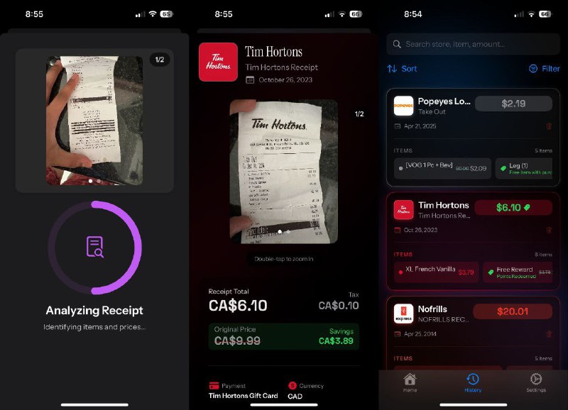 🖋 SpendSmart - 易用的 AI 收据管理工具▎软件平台