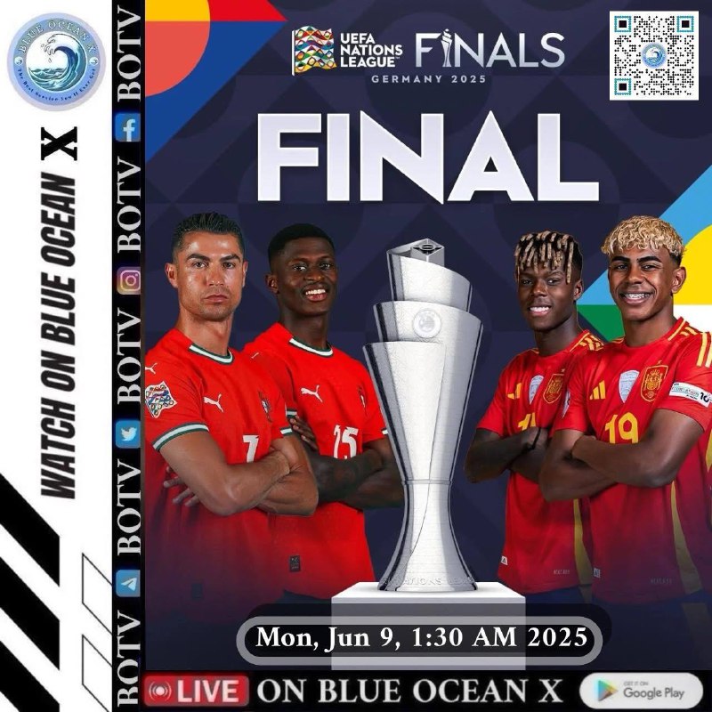 ### FOOTBALL EVENTS ###SOCCER 01: Nations League› Germany vs France Match for 3rd place Sunday Jun 8 7:30 PMSOCCER 02: Nations League› Germany vs France Match for 3rd place Sunday Jun 8 7:30 PMSOCCER 03: Nations League› Final Portugal vs Spain Mon Jun 9, 1:30 AM SOCCER 04: Nations League› Final Portugal vs Spain Mon Jun 9, 1:30 AM