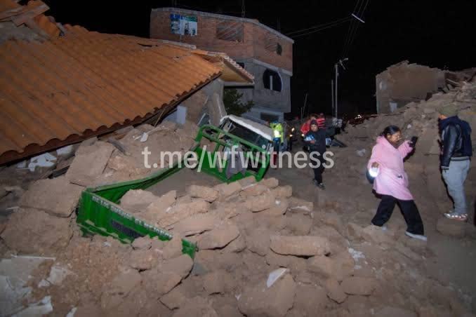 ️🇵🇪 רעידת אדמה בעוצמה 5.5 פגעה באזור ג'ונין ב-18 ביולי, שמרכזו בצ'ונגוס באחו, כ-300 ק"מ מזרחית ללימה. ברע…