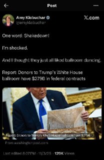 变相贿赂：给川普新建白宫宴会大厅捐款者总共获得了2790亿美元的联邦政府合同。