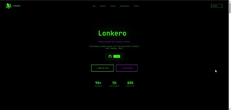 🍭 #网络安全 #渗透测试 #漏洞扫描🏵 Lonkero - 全方位自动化漏洞扫描系统🍥 简介