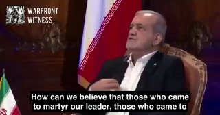 ️🇺🇸🇮🇷Iranian President Pazhkian on why Iran feels it cannot negotiate with the US: