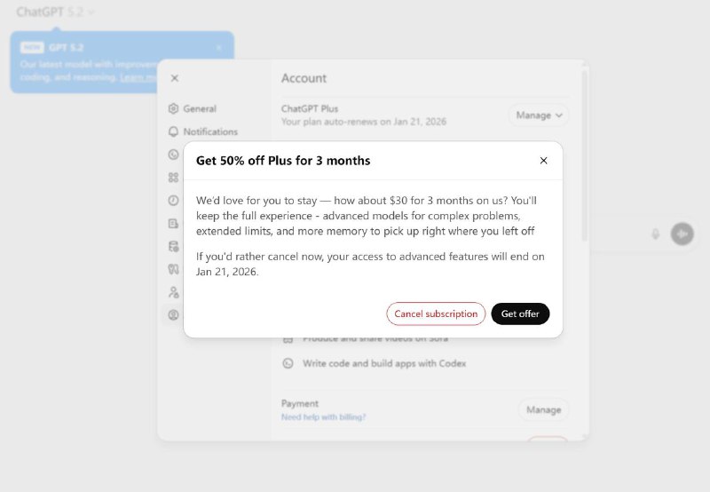 最近感覺ChatGPT 5.2回答問題太水，打算退訂