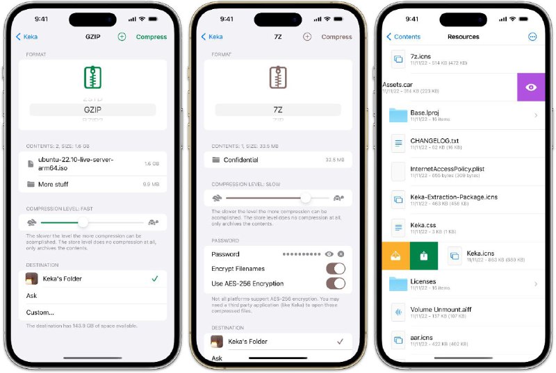 📂 Keka - 高效轻量级文件压缩/解压缩工具▎软件平台