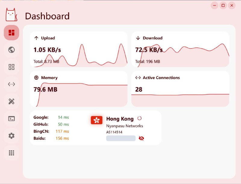 😸 Clash Nyanpasu - 基于 Tauri 的 Clash GUI 客户端▎软件平台