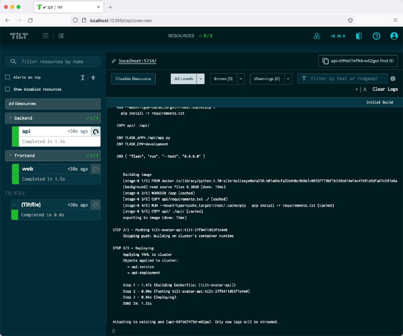 🗣  每日羊毛线报  👈🏵  Tilt - 定义 K8s 开发环境即代码🍥 简介