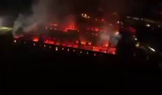 בינתיים באיטליה המנזר בן 400 השנים של ברנגה נשרף זה עתה לאפר ועכשיו הוא נמצא בהריסות.